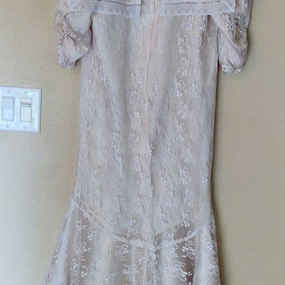 Gunne Sax  White Lace Prairie Dress Vintage size 5 - image 6