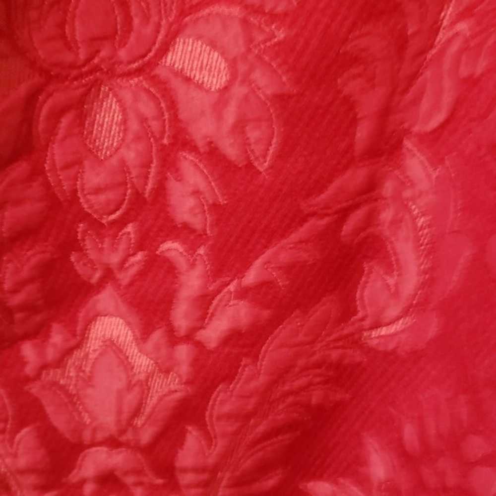 CAROLYNE ROEHM VINTAGE red cocktail dress - image 4