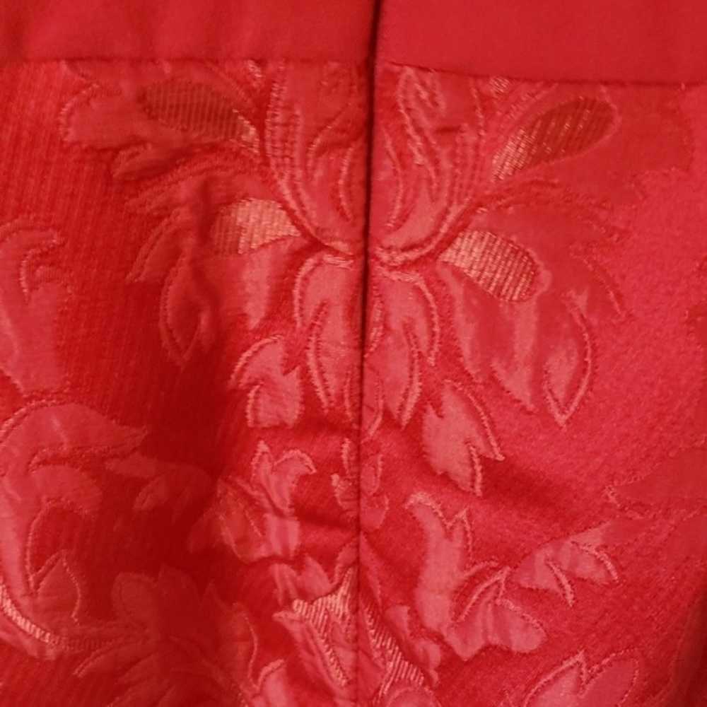 CAROLYNE ROEHM VINTAGE red cocktail dress - image 5