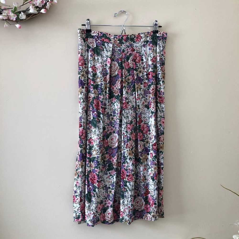 John Roberts Vintage Floral Shirt Dress Two Piece… - image 5