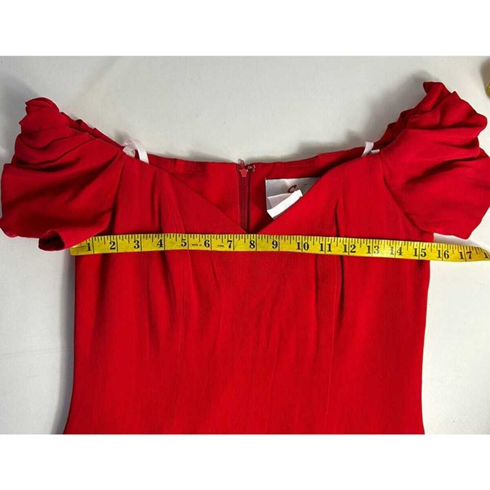Vintage Womens 6 Red Off The Shoulder Pencil Cock… - image 10