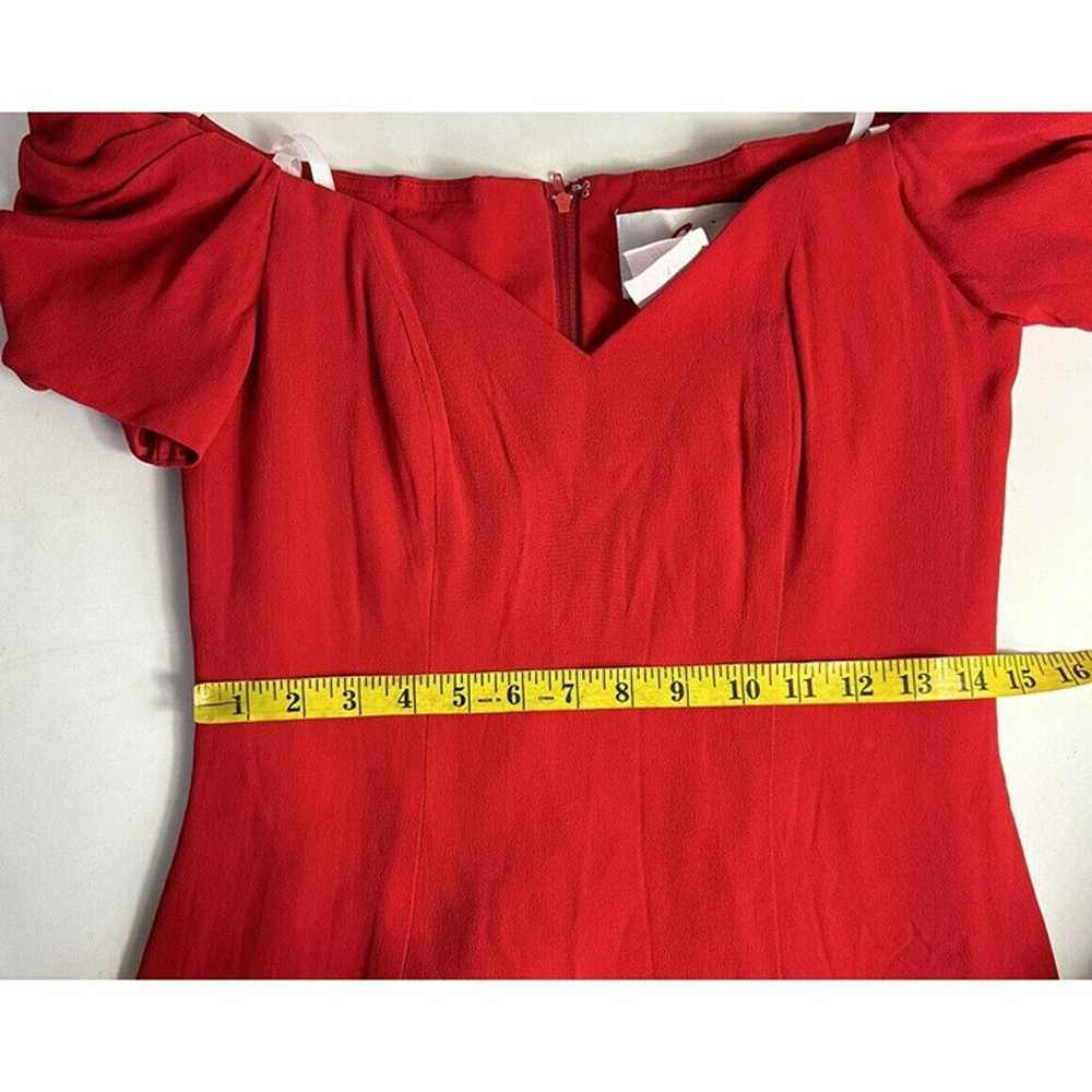 Vintage Womens 6 Red Off The Shoulder Pencil Cock… - image 7