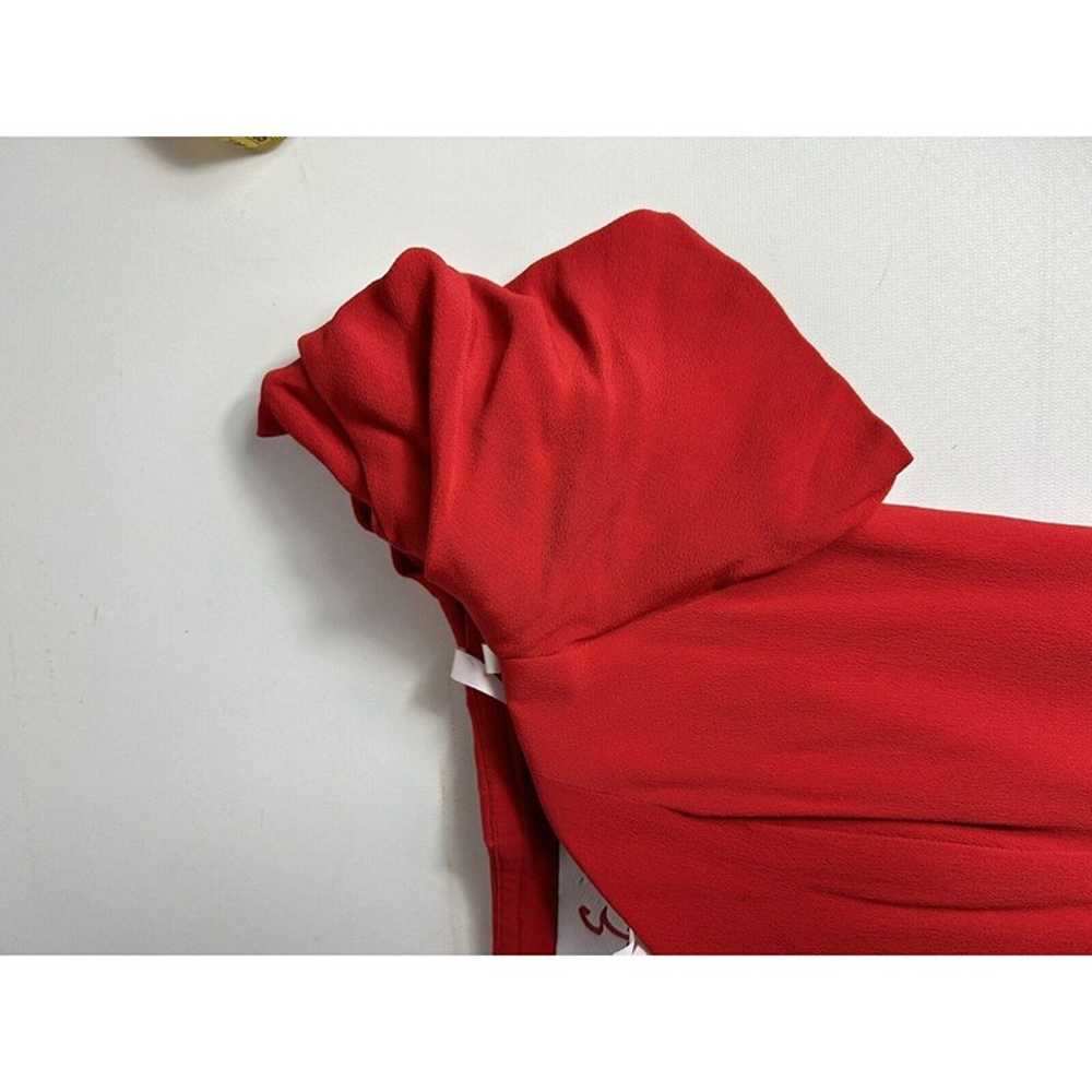 Vintage Womens 6 Red Off The Shoulder Pencil Cock… - image 9