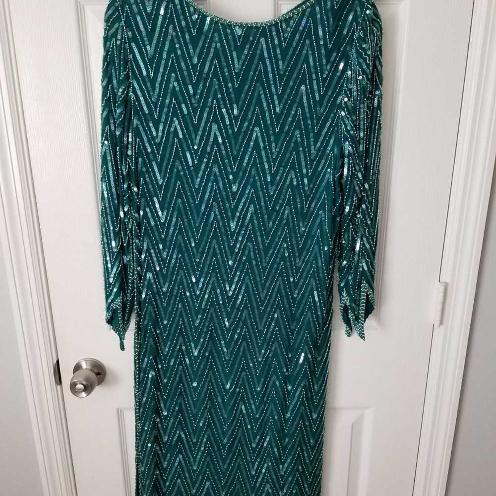 Vintage Silk Beaded Dress By Dominique - image 6