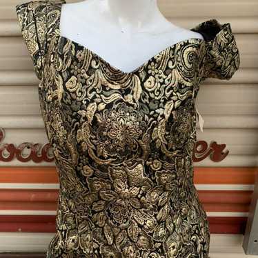 Black Lurex Brocade