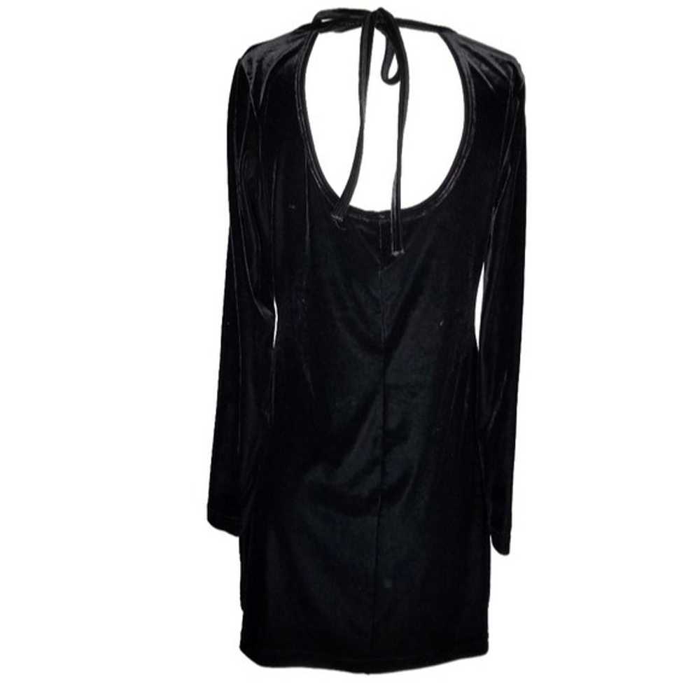 Esprit de Corp. Vintage Black Velour Long Sleeve … - image 2