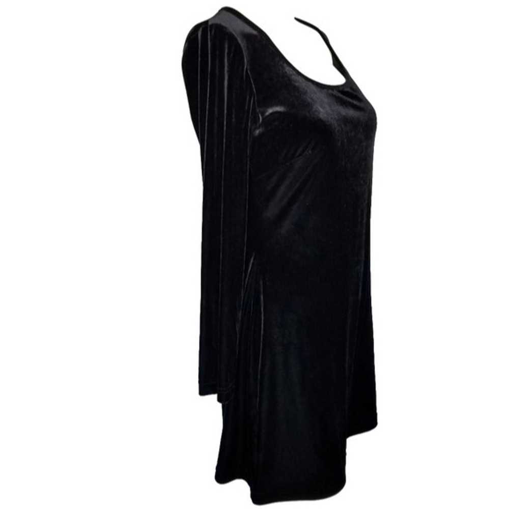 Esprit de Corp. Vintage Black Velour Long Sleeve … - image 6