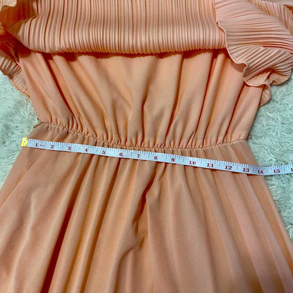 Ms Classic Peach Vintage Dress Size 14 - image 5