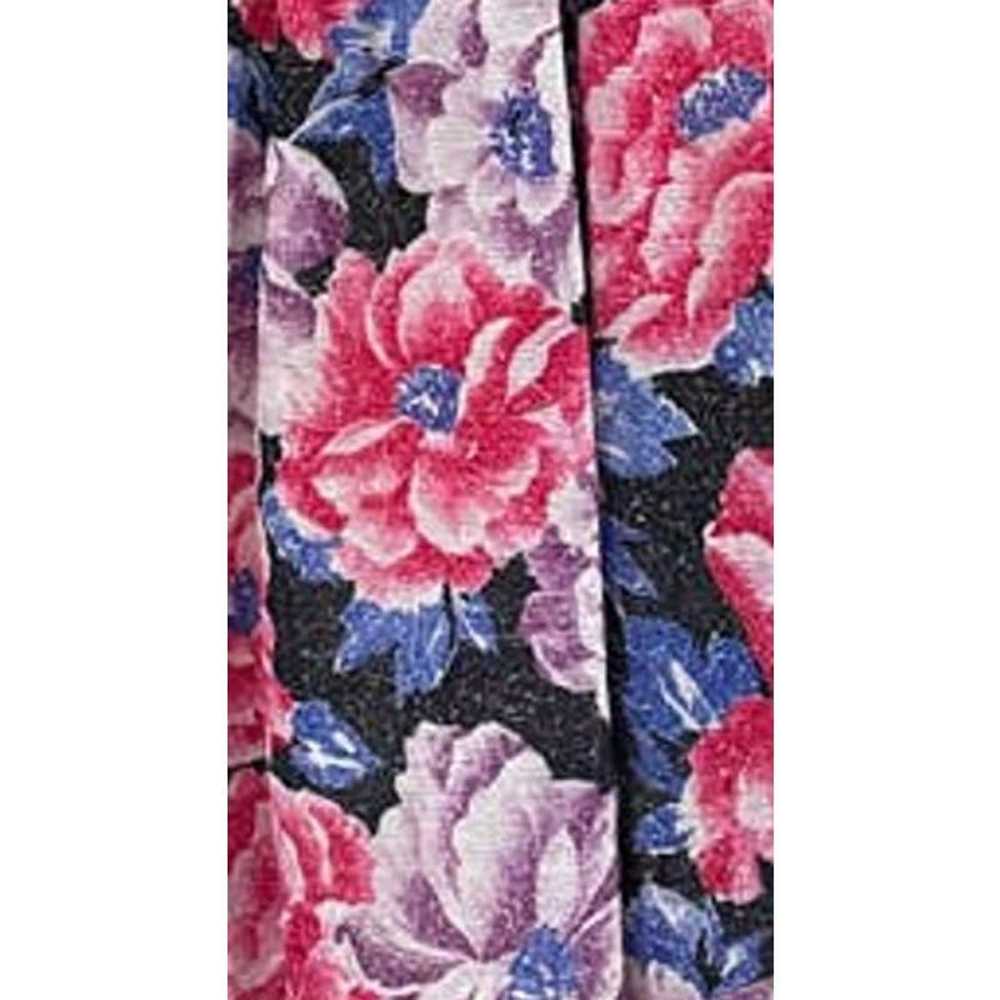 Three by Three 80s Pink Floral Peplum Short Sleev… - image 7