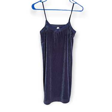 Mudd Vintage Blue Velvet Slip Dress XS