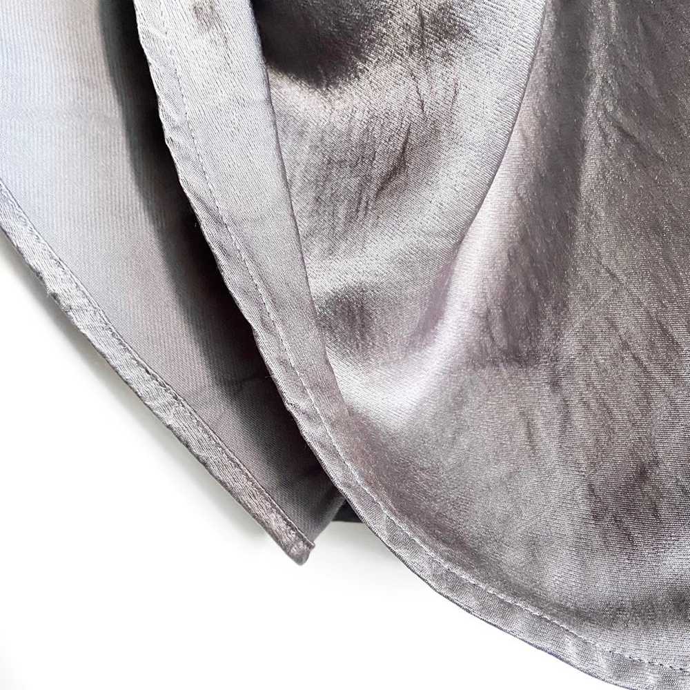 ZARA Silver Silk-Feel Batik 90's Slip Dress - image 6