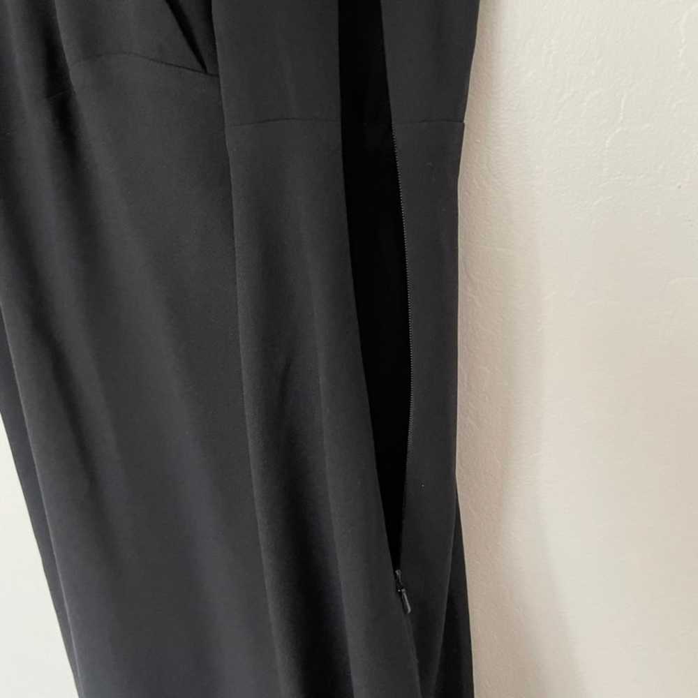 Carole Little Vintage Long Black Dress Size 8 - image 4