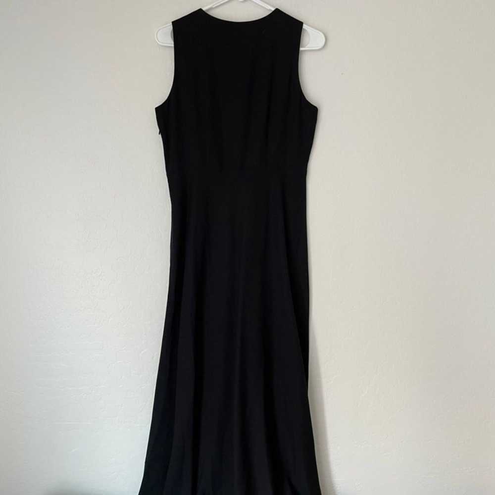 Carole Little Vintage Long Black Dress Size 8 - image 5