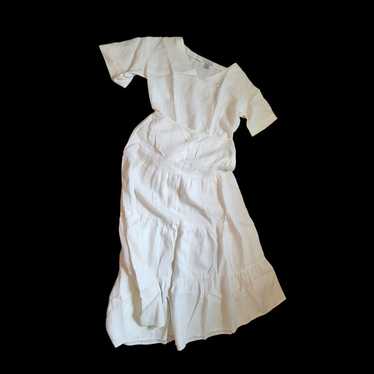 Vintage white linen 2pc linen Spiegel outfit