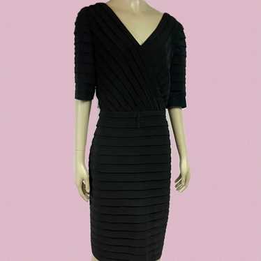 Black Adrianna Papell Midi Dress - image 1