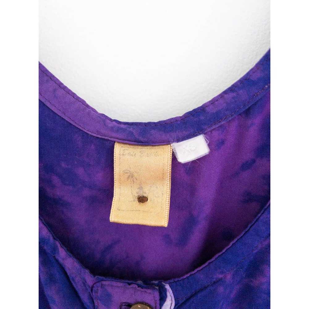 Vintage 90's Purple Bohemian Hippie Dress - Size … - image 4