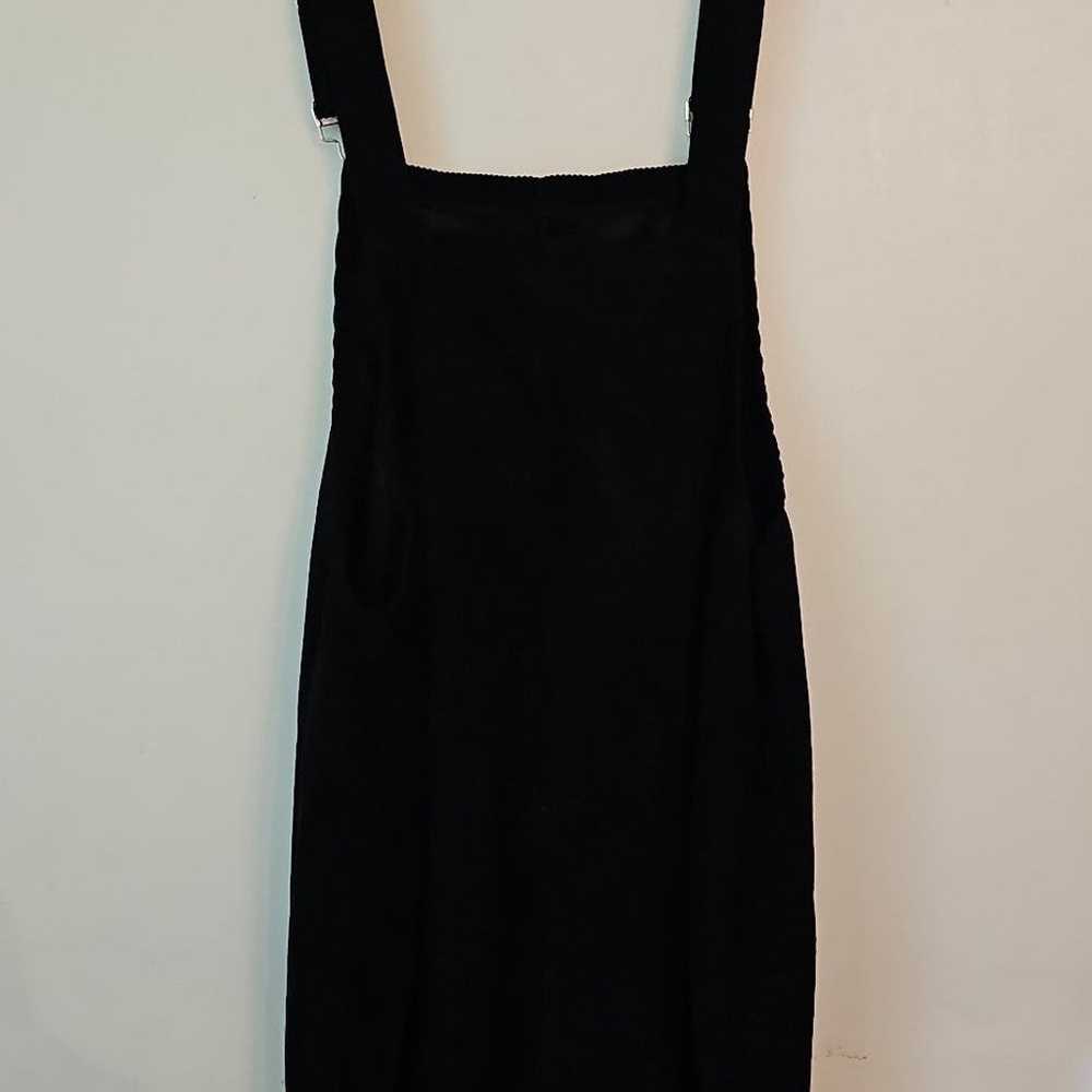 Black corduroy Overall Dress small - image 5