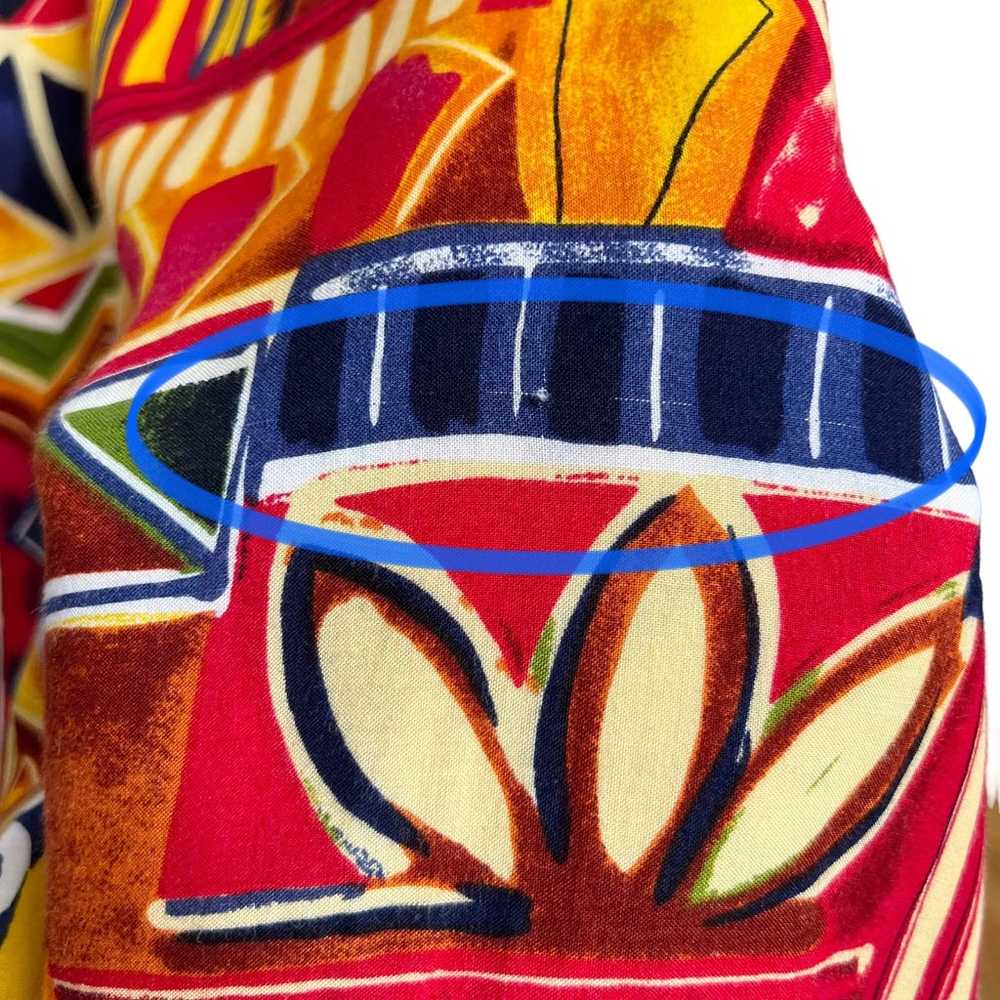 Vintage Jane Ashley Bold Colorful Tribal Printed … - image 7