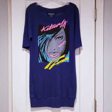 Kitson LA 90's Graphic Sweatshirt Dress