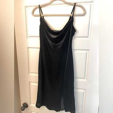 Black Velvet/Velour Dress
