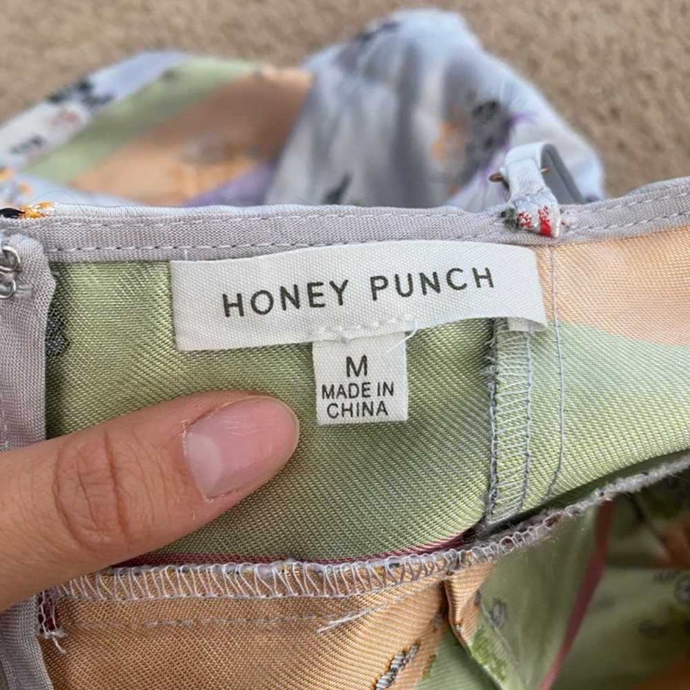 Honey Punch Satin Embroidered Mini Dress - image 4