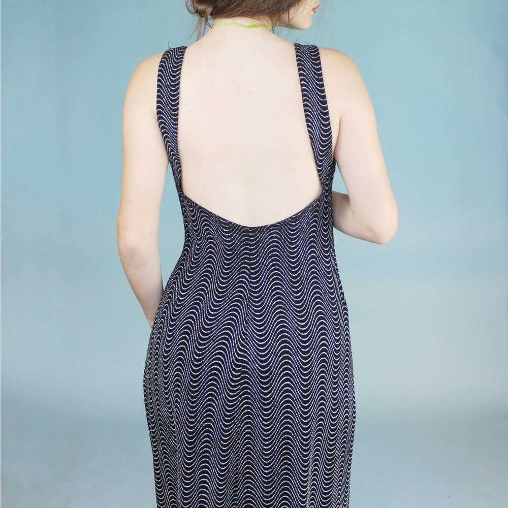 Vintage 90s Glitter Maxi Dress from Ronni Nicole … - image 4