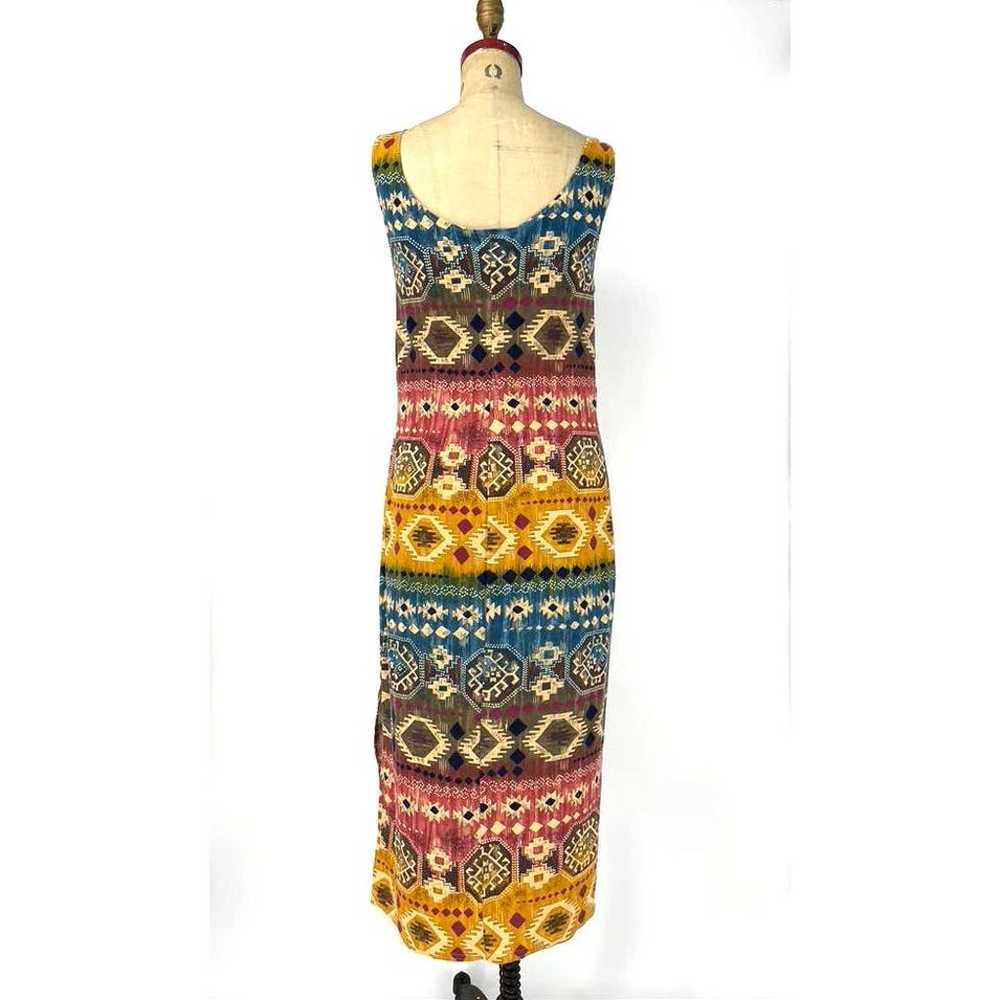VTG Sleeveless Southwest Boho Maxi Dress - image 4