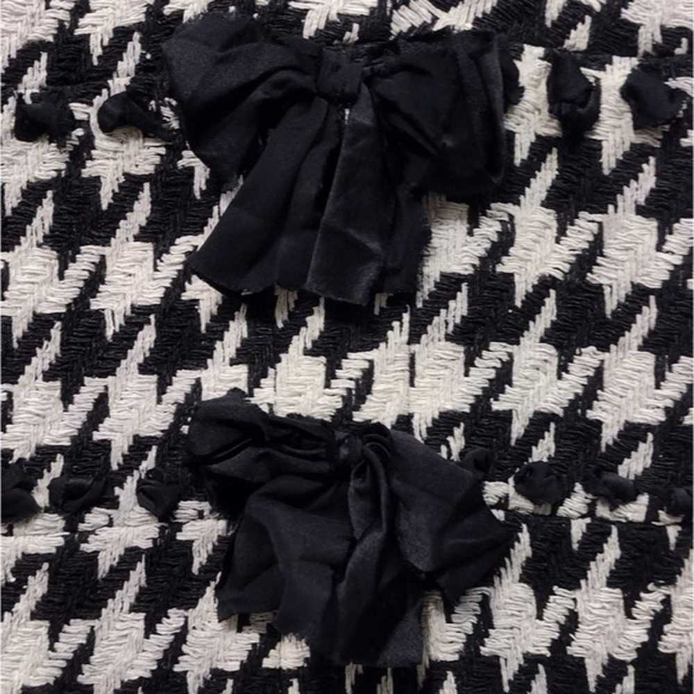 Cynthia Howie Tweed Silk Dress Women's 10 Black W… - image 3