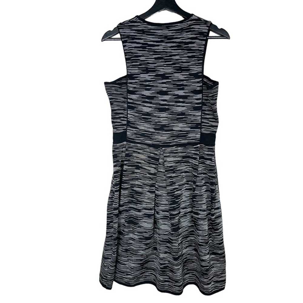 M Missoni Black grey Knitted A line dress sz 8 - image 2
