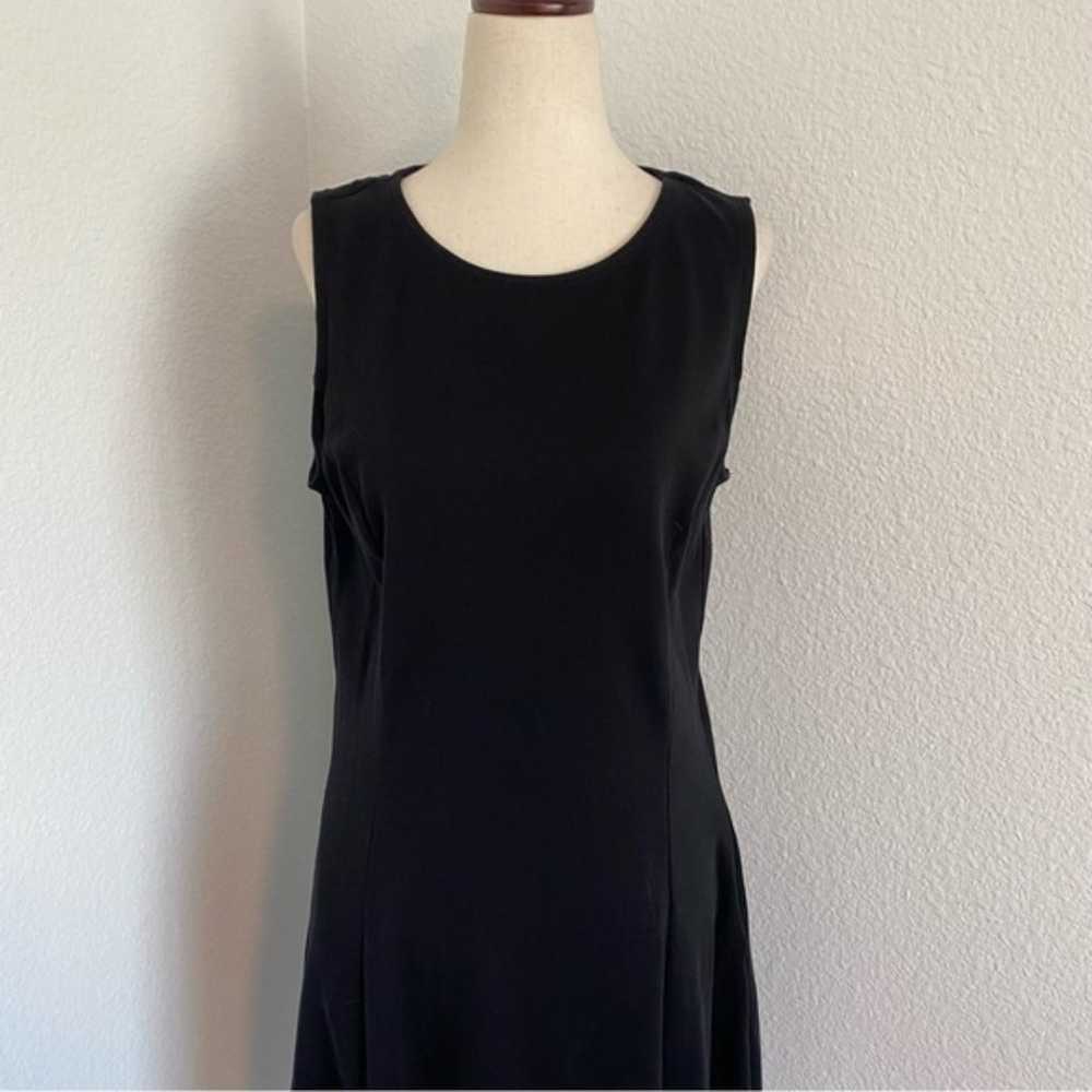 NY & Co Black Fit & Flare Dress White Stripe Ligh… - image 2