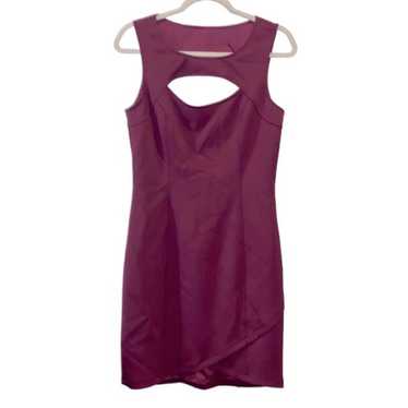 Guess Magenta Burgundy Cutout Bodycon Date Night C