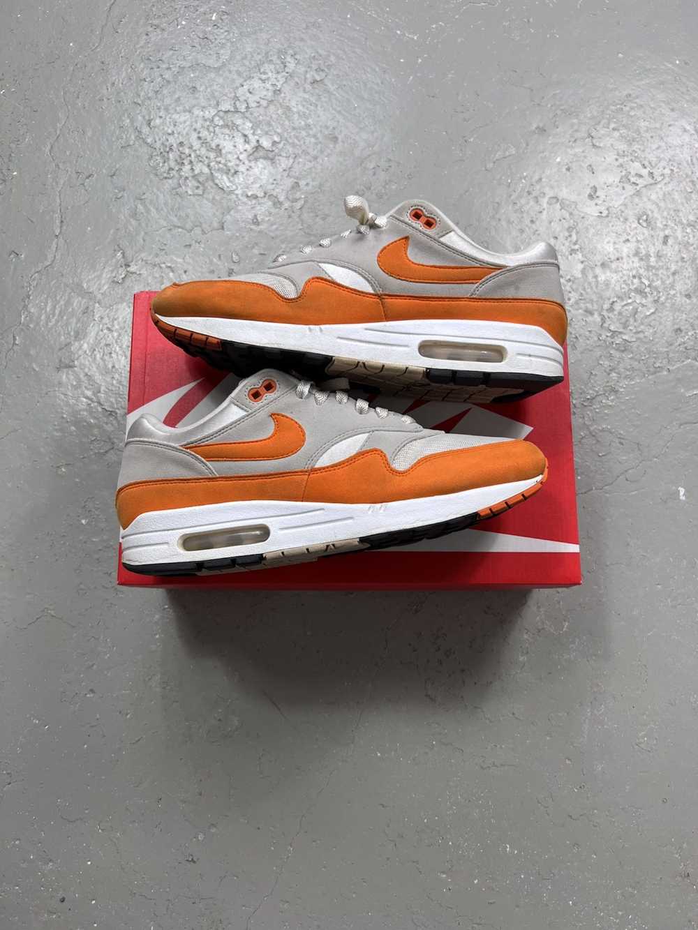 Nike Nike Air Max 1 White Magma Orange Size 10.5 … - image 1