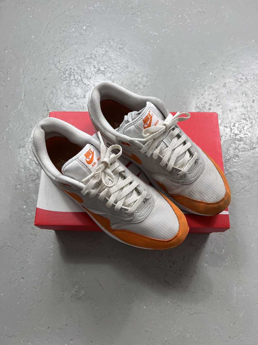 Nike Nike Air Max 1 White Magma Orange Size 10.5 … - image 2