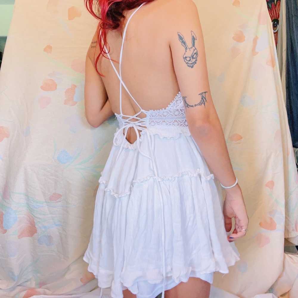 White fairycore babydoll Dress - image 2