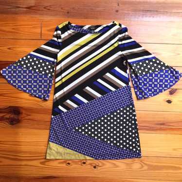 Alfani Petite 3/4-Sleeve Belted Shirtdress (Gold Sun, 2P) at