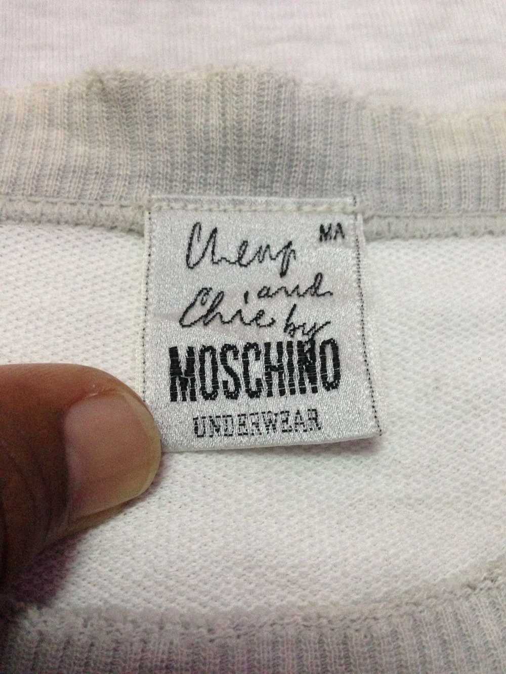 Moschino Vintage 90's Moschino Underwear Sweatshi… - image 5