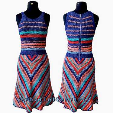NWOT $458 Parker Crochet Knit Dress - image 1