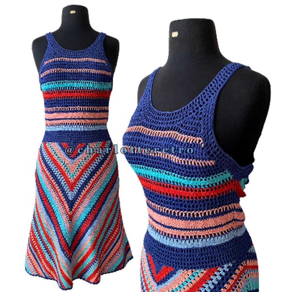 NWOT $458 Parker Crochet Knit Dress - image 2