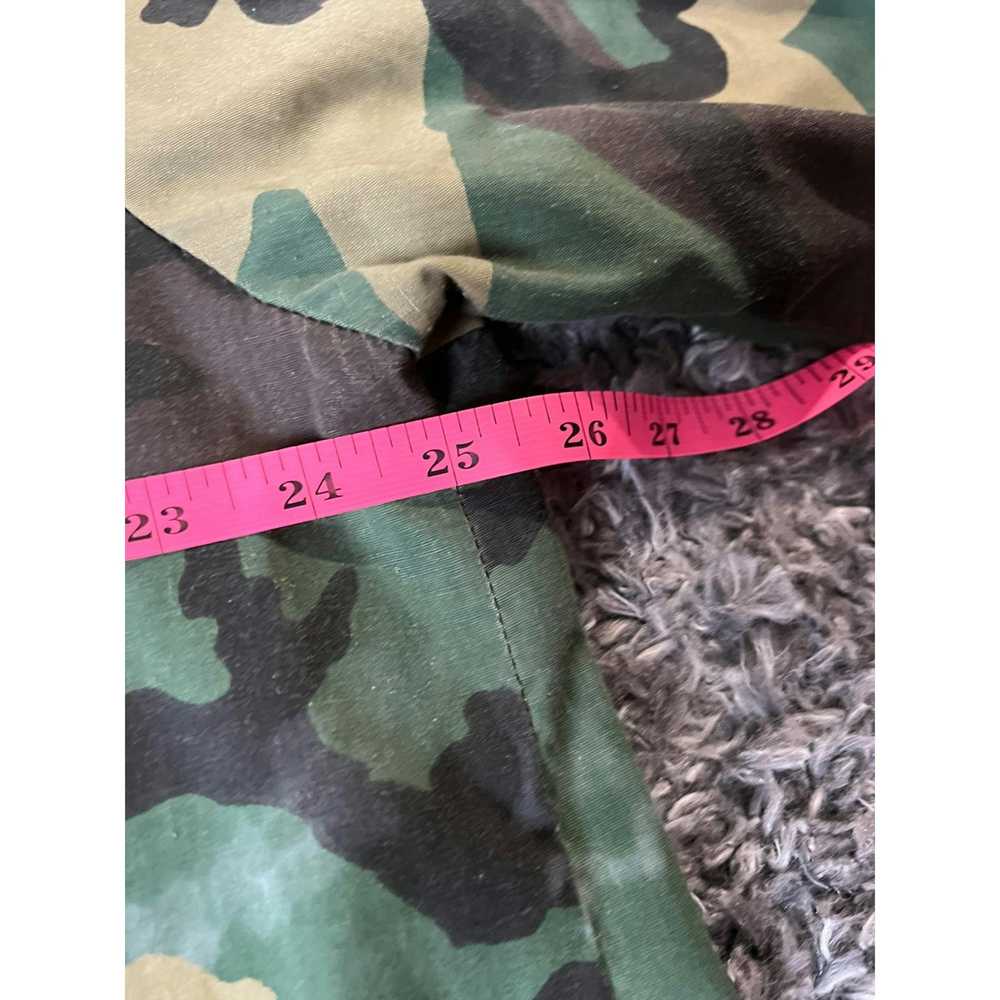 Other Vintage Army Camouflage Button Up Short Sle… - image 3