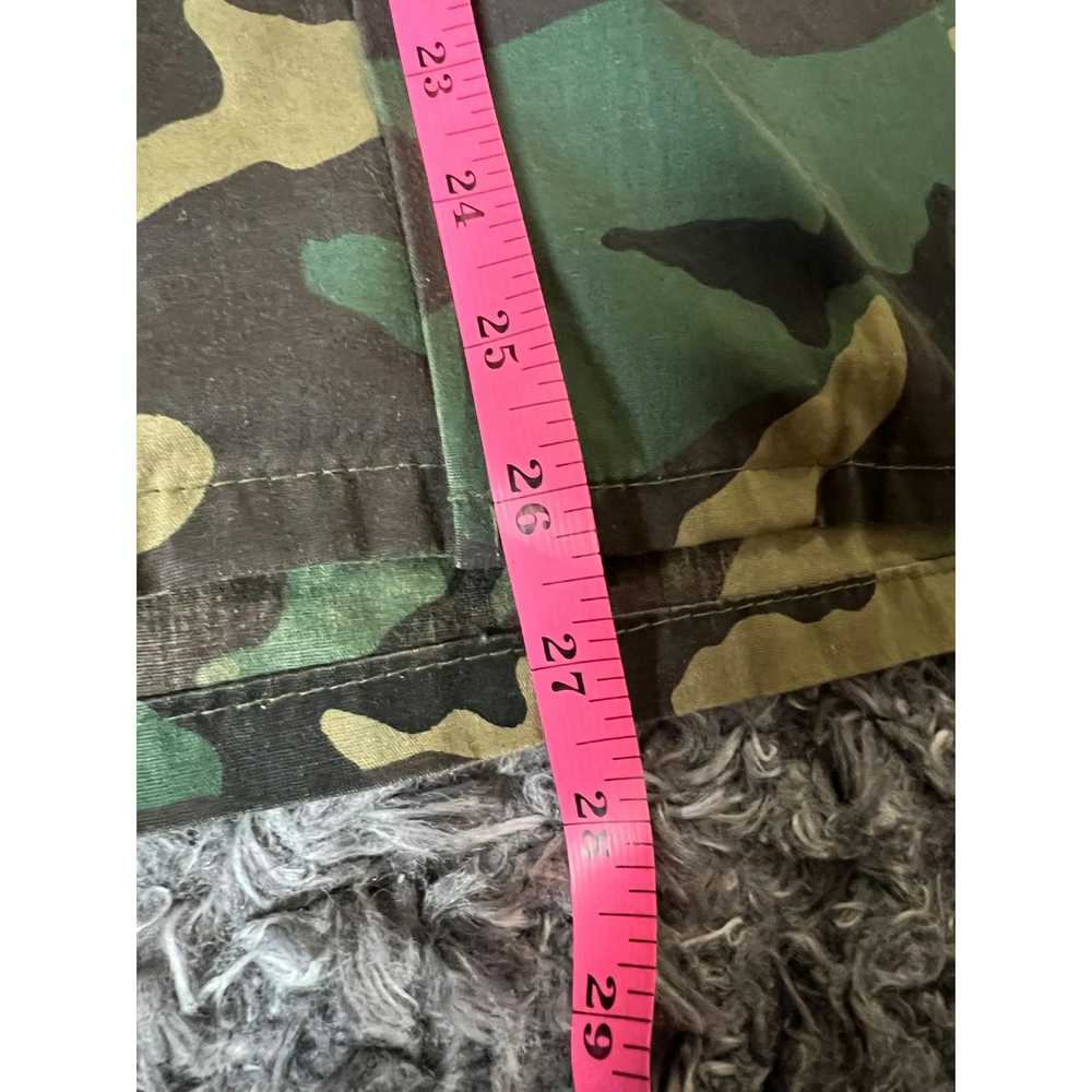 Other Vintage Army Camouflage Button Up Short Sle… - image 4