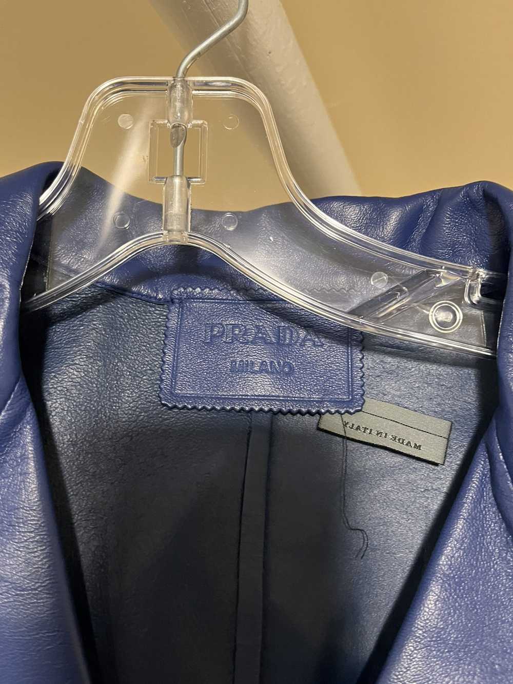 Prada Prada Nappa Leather Shirt Sz 48 - image 5