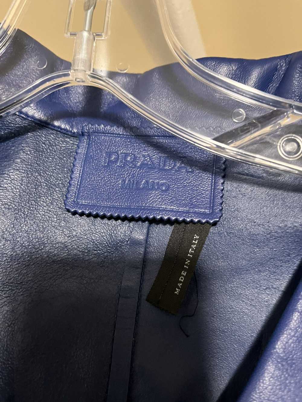Prada Prada Nappa Leather Shirt Sz 48 - image 6