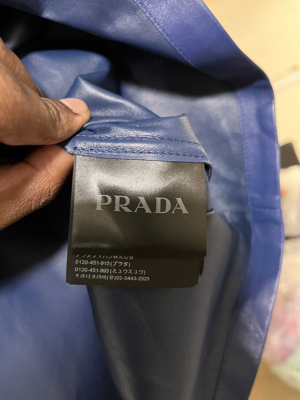 Prada Prada Nappa Leather Shirt Sz 48 - image 7