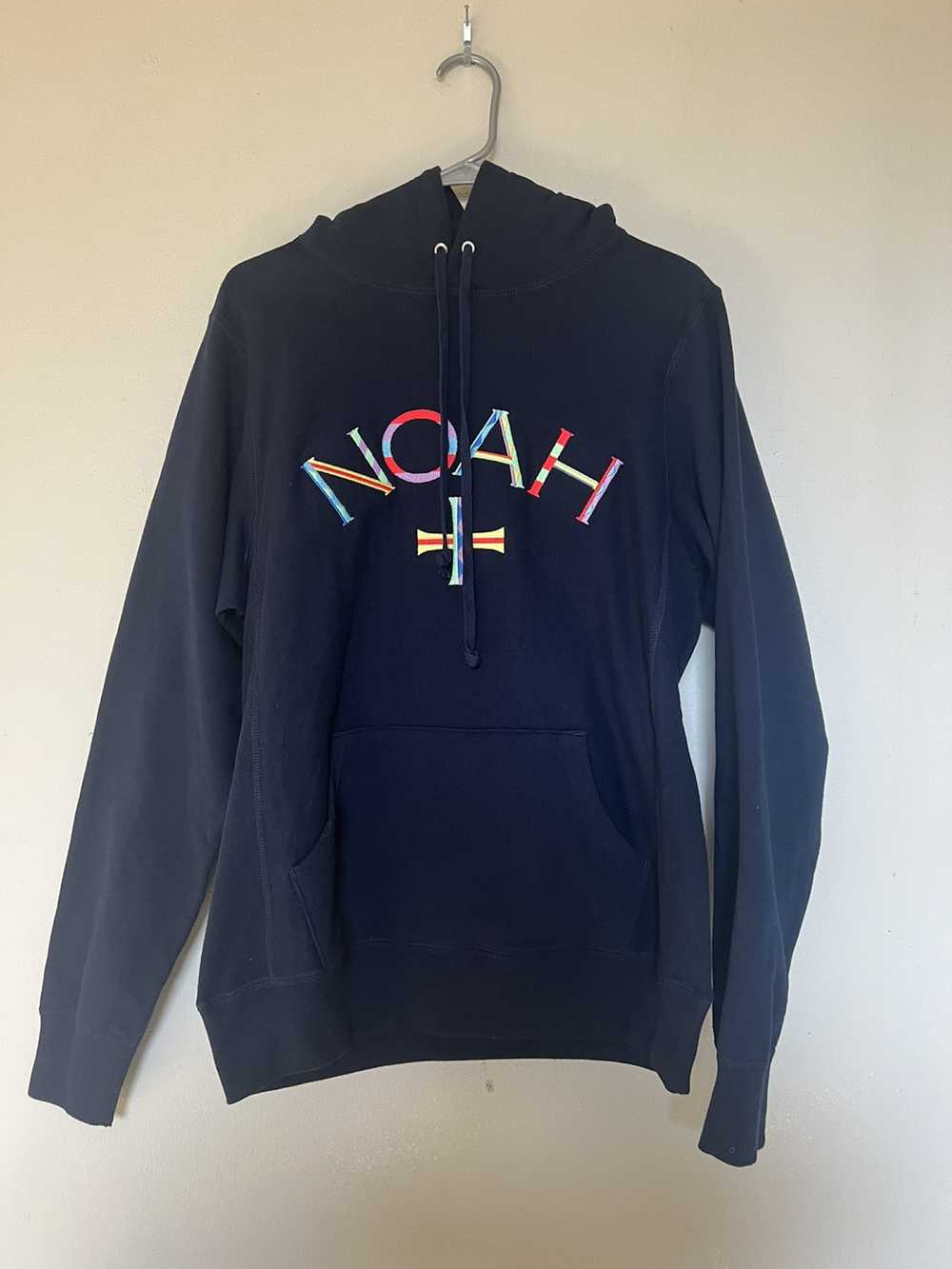 Noah Noah Embroidered Multicolor Logo Hoodie - image 1