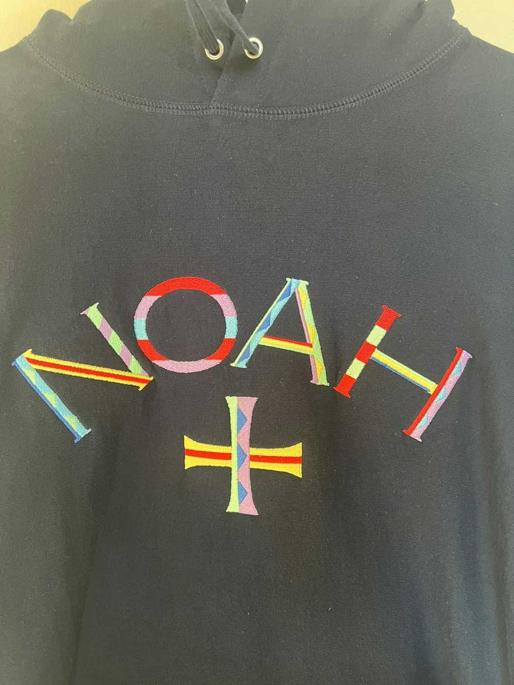 Noah Noah Embroidered Multicolor Logo Hoodie - image 3