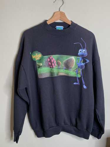 トップス disney pixar bugs life 90s vintage sweat Disney Pixar A Bug's Life Classic Logo Sweatshirt - BLACK