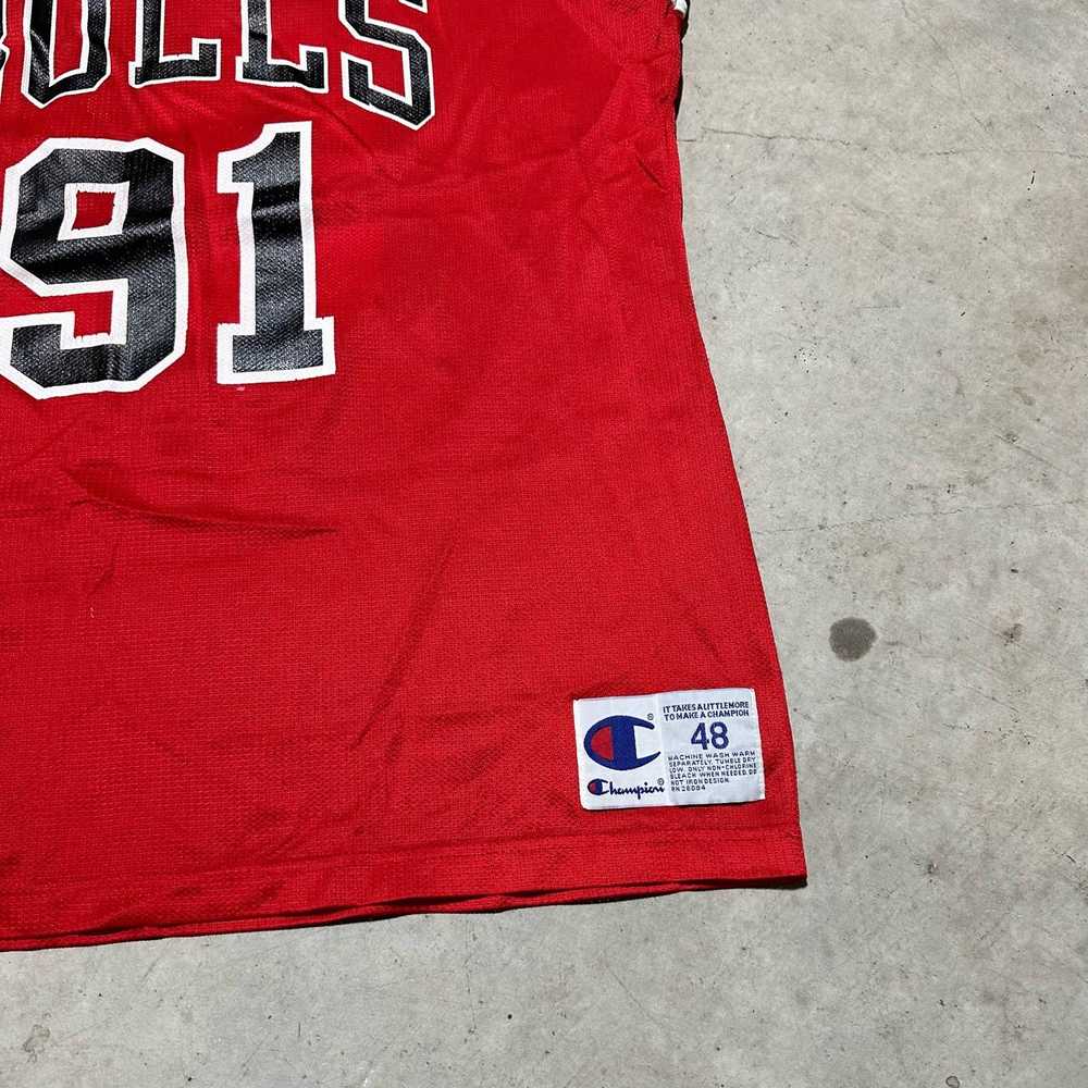 Champion Vintage 90s Chicago Bulls Dennis Rodman … - image 3