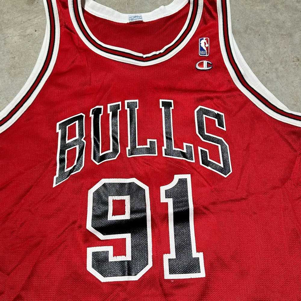 Champion Vintage 90s Chicago Bulls Dennis Rodman … - image 5