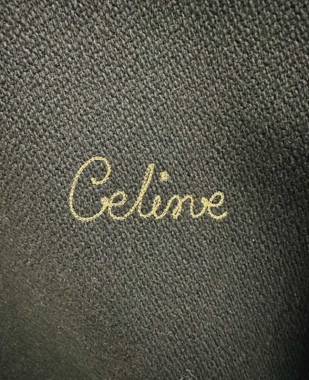 Celine Celine Teddy Wool Logo Detail Bomber Jacket - image 3