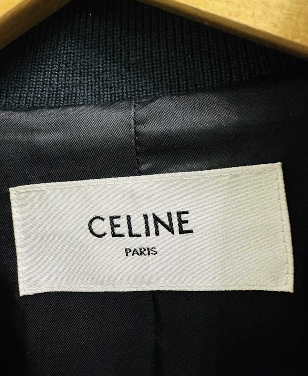 Celine Celine Teddy Wool Logo Detail Bomber Jacket - image 6